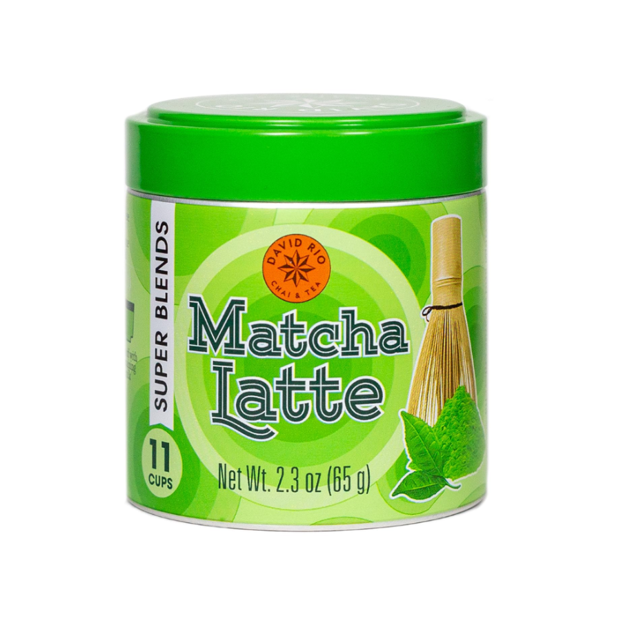 David Rio Matcha Latte en tarro de 65 g – Latte gourmet en polvo con matcha japonés