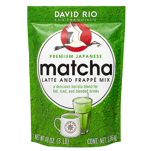 Bolsa de Matcha Latte and Frappé Mix David Rio 1,36 kg – bebida para preparar caliente o fría