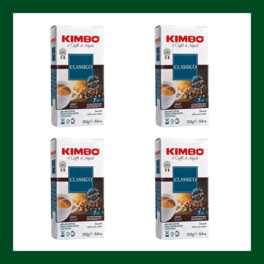 Café molido Kimbo Classico, 4 paquetes de 250 g