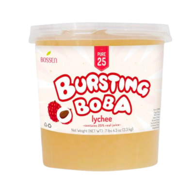 Perlas Frutales, Bursting Boba Lychee, 3300 gr