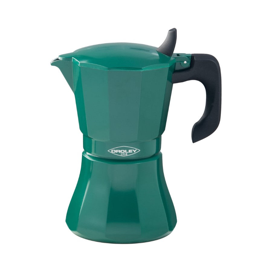 Cafetera Italiana Oroley Petra – diseño retro, apta para inducción, varios colores y tamaños

