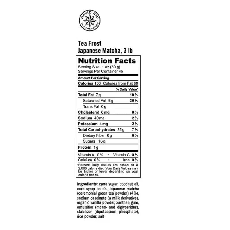 David Rio Tea Frost Japanese Matcha