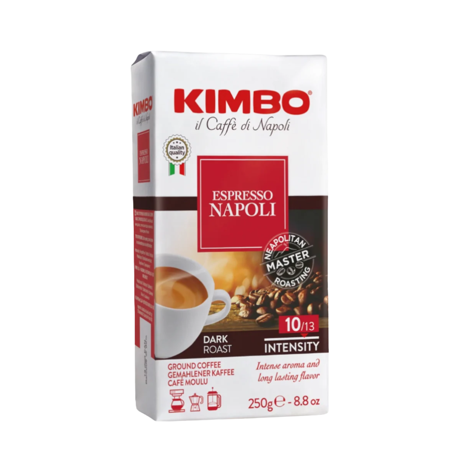 Café Molido Kimbo Espresso Napoli  250 g - Tostado Oscuro Intenso