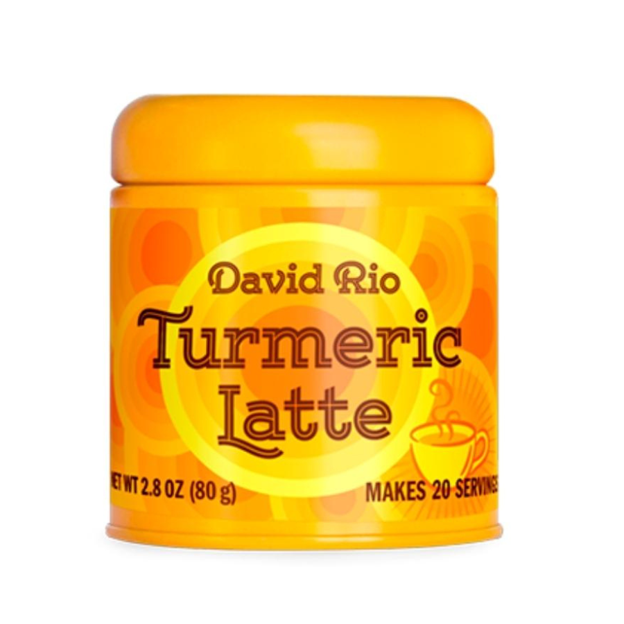 David Rio Turmeric Latte en tarro de 90 g – Latte gourmet en polvo con cúrcuma y especias


